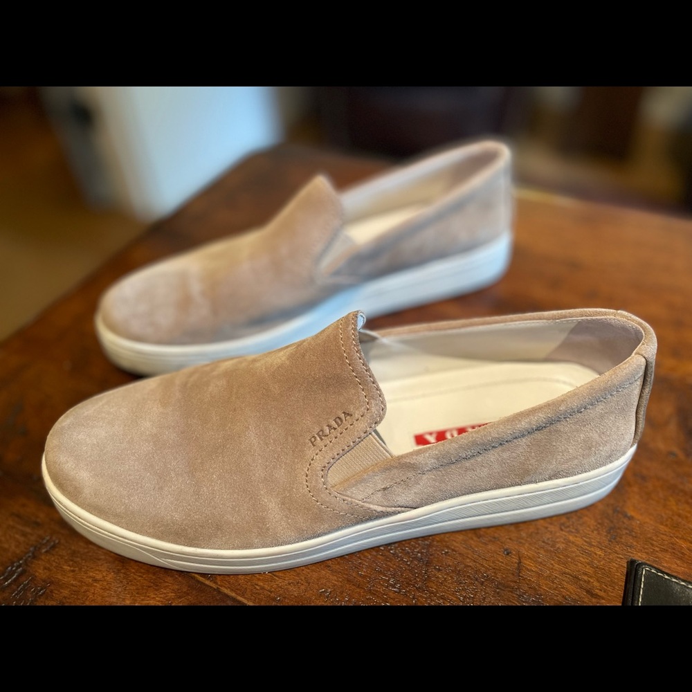 Prada Suede Slip On Sneakers - brand new condition size 40